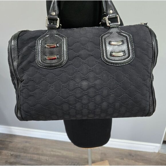 🐢 Gucci Guccissima Techno Neoprene Boston Bag.  Excellent Condition. GUARANTEED - Picture 11 of 17